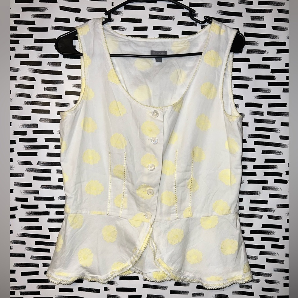 Ann Taylor Boho Floral Blouse| Size 8